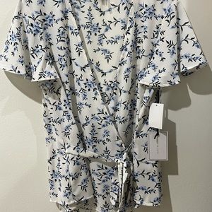 Pretty Flower Blouse Top